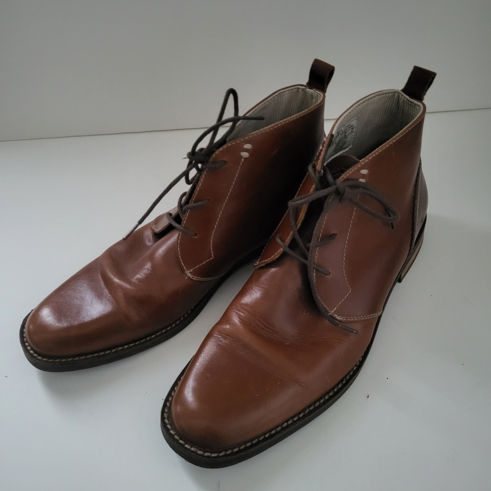 Original Penguin Brown Leather Chukka Boots